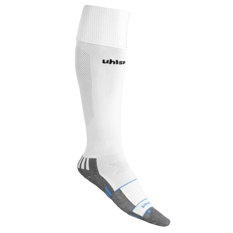 uhlsport Team Pro Player Stocking Socks, White/Black, Size 41-44