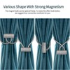 Magnetic Curtain Tiebacks Black Pack of 2, Curtain Tiebacks Buckles