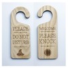 Double Sided Door Sign Welcome Please Knock & Please Do
