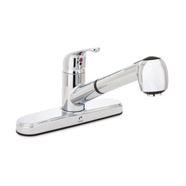 Plumb Pak B1812-50 Single Handle Non-Metallic Faucet, Chrome