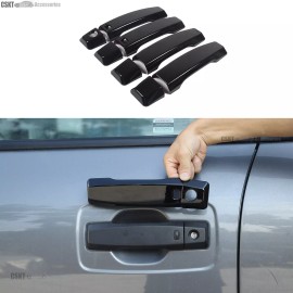 CSKT2022 Gloss Black Exterior 4-Door Handle Overlay Garnish Fits Nissan titan 2016-2024