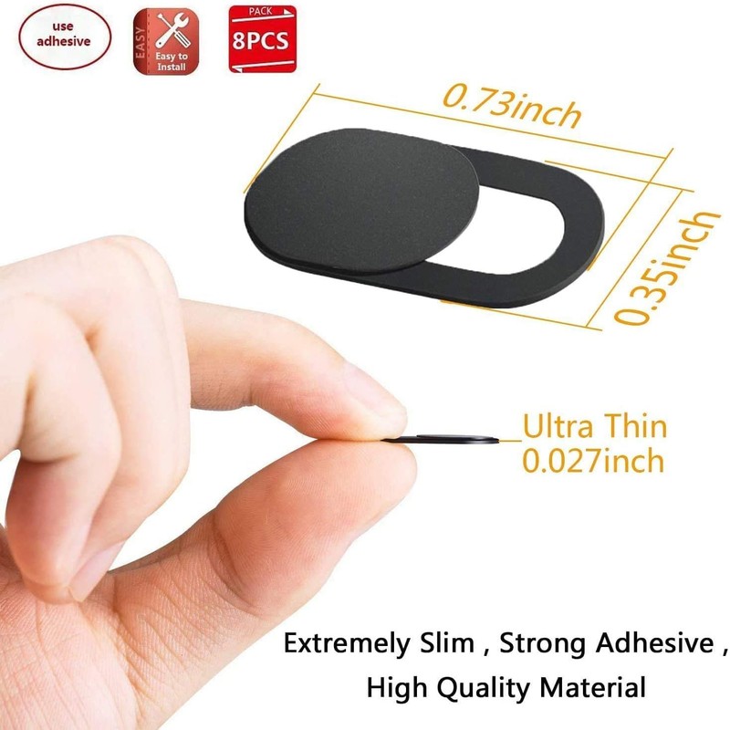 4 Pack Webcam Cover Slider for Privacy, 0.027 inch Ultra