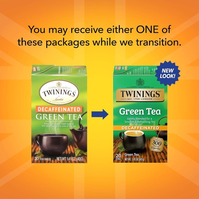Twinings Green Tea, Decaffeinated - 20 Count