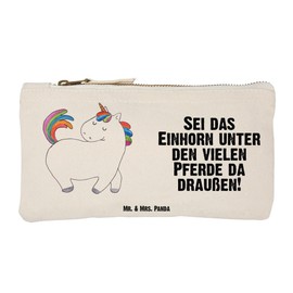 Mr. & Mrs. Panda M Make-Up Bag Unicorn Stunning, White, Hand drawn