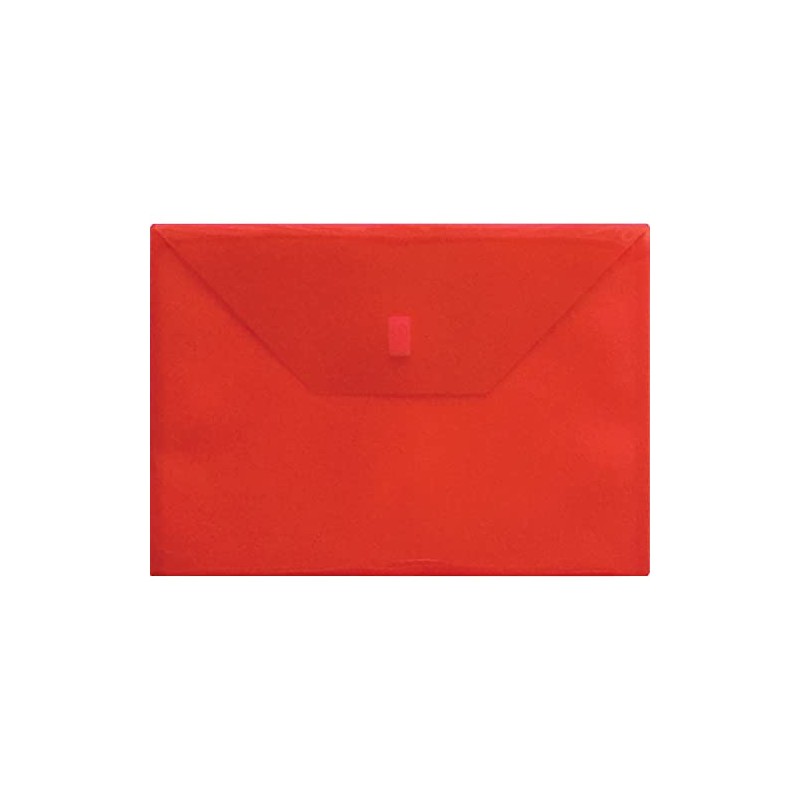 Lion Design-R-Line Poly Envelope, 9-3/8 x 13 Inches, Transparent Red,