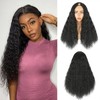 SCENTW Deep Wave V Part Wig Synthetic curly Wigs for