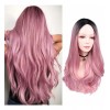 generic A Peluca Moderna De Cabello Natural, Color Rosa