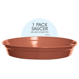 Whitefurze G04124 Garden Pot Saucer for 25cm Pot - Terracotta