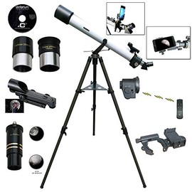 Cassini 800mm X 72mm Refractor Telescope with Smartphone Photo/Video Adapter