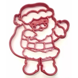 AJT SANTA CLAUS FULL BODY DETAILED CHRISTMAS HOLIDAY COOKIE CUTTER USA PR3980