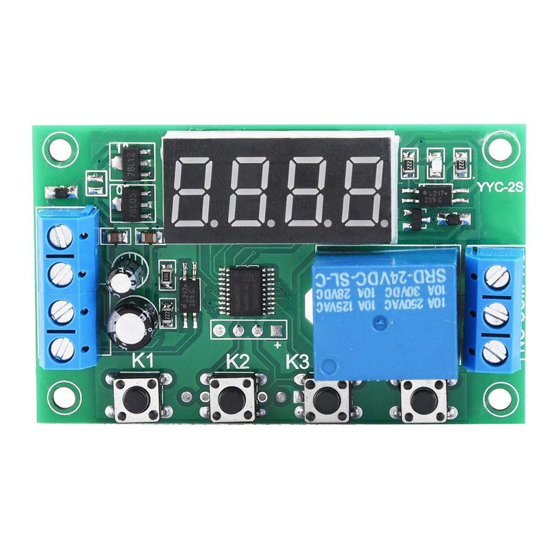 5V/12V/24V Delay Timer Digital Control Switch Relay Module with LED