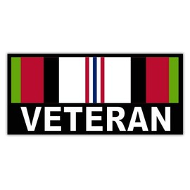 Afghanistan Veteran - 12" Vinyl Sticker Waterproof Decal