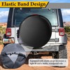 Spare Tire Cover, Waterproof PVC Thickening Leather Tire Wheel Covers,