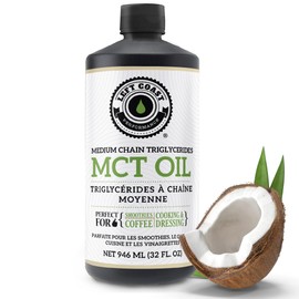 Left Coast Performance 32oz MCT Oil from Sustainable Coconuts 60/40 C8/C10 Pure MCT OIl- Keto, Paleo Approved. Independently Quality Tested Left Coast Performance