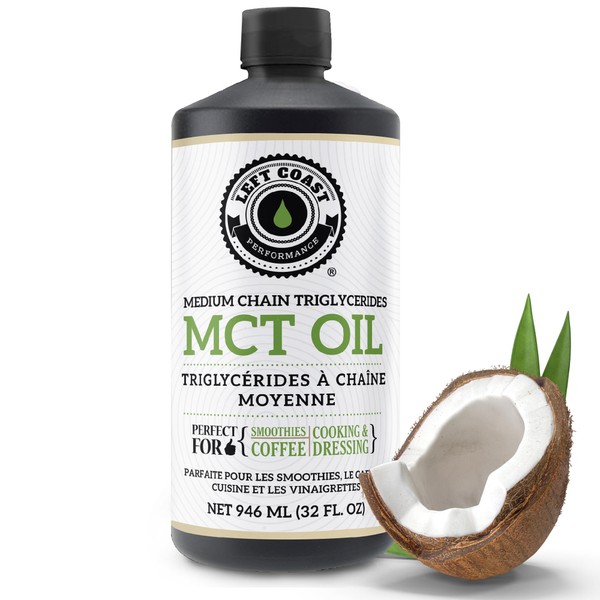 Left Coast Performance 32oz MCT Oil from Sustainable Coconuts 60/40