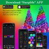 200LED Christmas Tree Waterfall String Light RGB Color Xmas Decor