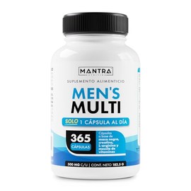 MULTIVITAMÍNICO DE HOMBRE | MANTRA Nutrition | Multivitamínico Hombre 365 Cápsulas| Fórmula Diaria y Minerales Clave | Apoya Salud General