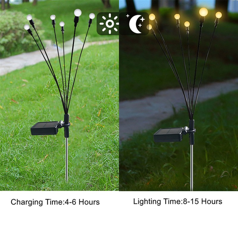 2 Set Solar Powered Garden Lights Patio Outdoor Waterproof Decorative