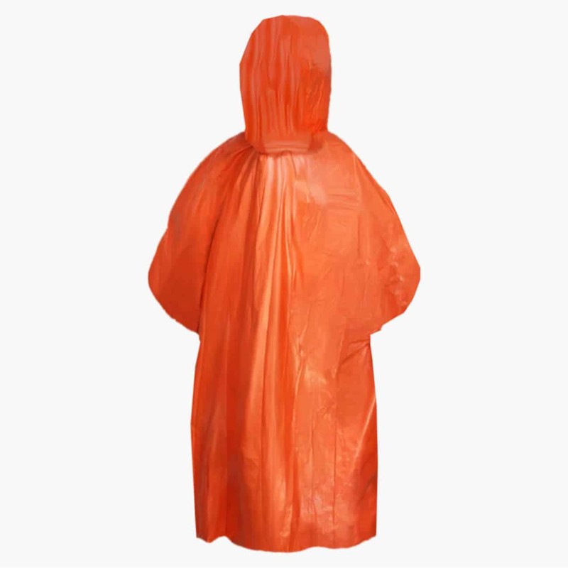Lomo Orange Reflective Emergency Poncho