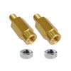 5/16"-18 Brass Battery Terminal Clamp Extension Bolts, Male and Female