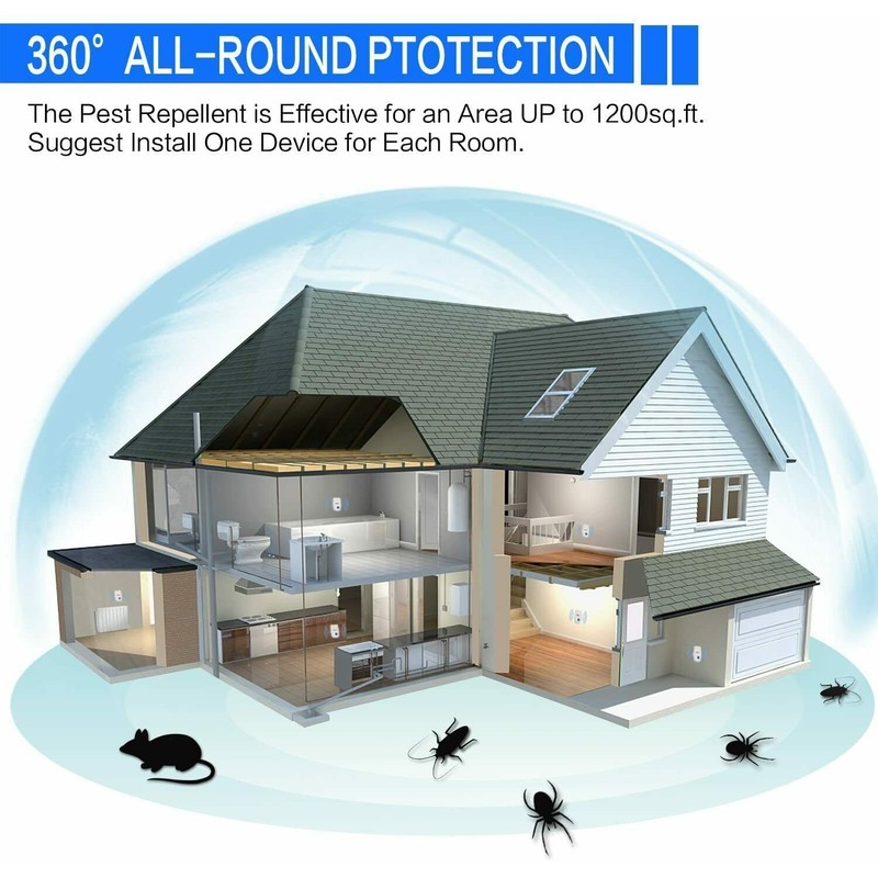 Pest Reject Electronic Pest Reject Control Ultrasonic Repeller Home Bug