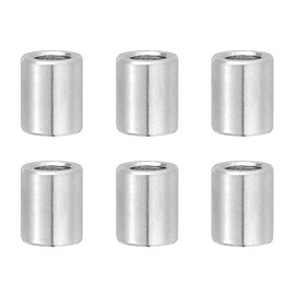 PATIKIL 6 Pcs Stainless Steel Spacers, 8mm ID x 12mm OD x 12mm Height 304 Stainless Steel Bushing Screw Standoff Unthreaded Round Spacer for 5/16" M8 Screws Bolts Nuts