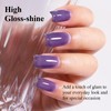Imtiti Midnight Blue Jelly Gel Nail Polish, Sheer Translucent UV