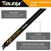 TOLESA Heavy Metal Cutting Reciprocating Saw Blades 9 Inch 14TPI