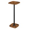 CHOEZON Small Drink Table, Square Side Table for Small Spaces,