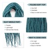 Wool Dreadlock Extensions 22 Inches Green Dreads Extensions DE Ends