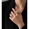 BQKBX Gold Stackable Rings for Women Non Tarnish (Style A