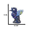 Ryvthys Air Elemental Blue Wind Rainbow Winged Dragon On Lightning