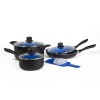 Idea Village Yoshi Blue Diamond infused Ceramic Non-Stick Cookware 8