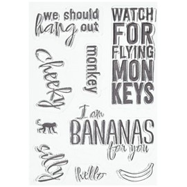 Elizabeth Craft Designs Elizabeth Crafts Clear Stamps 3-inch x 4-inch Cheeky Monkey