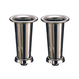 ISHIKEN Flower Stand for Graves, High Grade Stainless Steel, Screw Type, S Type, Medium, Set of 1 to 2