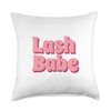 Lash Babe Lash Artist Lash Tech Eyelash Lash Throw Pillow