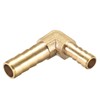 sourcing map 8mm to 6mm Barb Brass Hose Fitting 90