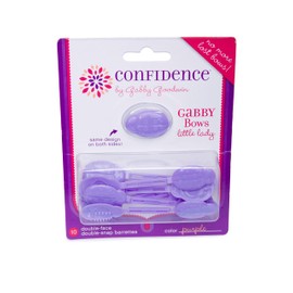 Qai Qai Butterfly Clips(6) and Purple GaBBY Bows (10) Bundle