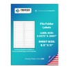 Premium Label Supply White File Folder Labels – 3.4375" x