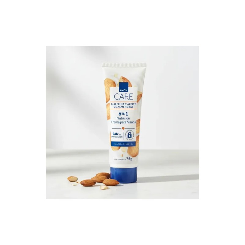 Avon Care Crema P/manos Glicerina Y Aceite De Almendras 75g