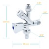 Combination Angle Valve for Dishwasher DN15 1/2 Inch Chrome Tap