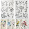 ZQmino Water Soluble Embroidery Patterns Stick and Stitch Embroidery Paper
