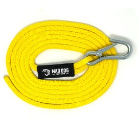 Mad Dog Products Yellow Fresh Water Launch Line w/ Clip - 3/8" x 25'-PWC/Wave Runner/Jet Ski
