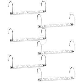 Meetu Space Saving Hangers Metal Clothes Hangers 6X2 Slots Magic Hanger Cascading Hanger Updated Hook Design Closet Organizer Hanger (Pack of 4)