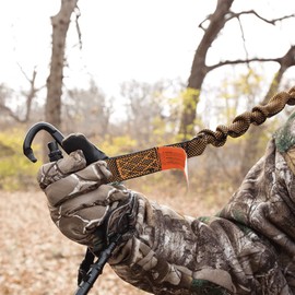 Muddy Hunting Tree Stand Safety Systems Lightweight Padded Nylon Quick-Release Crossover Harness Combo, Large