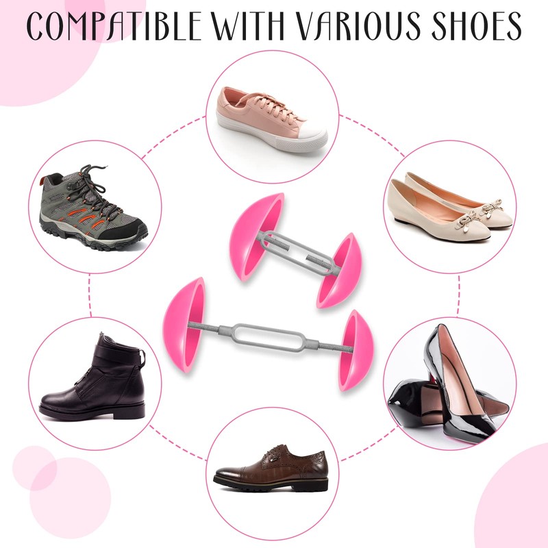 2 Pairs Mini Shoe Stretchers Women Wide Feet Expander Widener