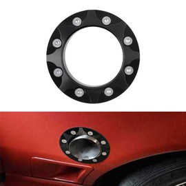 Bevinsee 3" inch Escape Pipe Fender Exit Bezel Trim Ring Bumper Flange 3.1" Fabrication Side Escape Turbo Dump Trim Ring Bumper Flange, Billet Aluminum