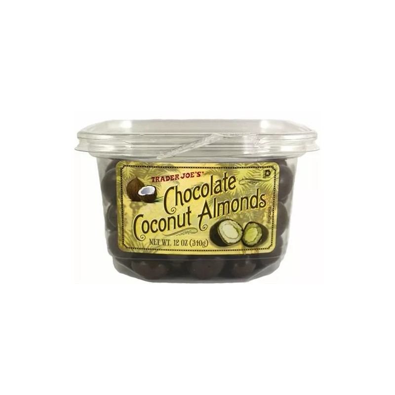 Trader Joe's 2 PACK TRADER JOE'S CHOCOLATE COCONUT ALMONDS 12