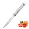 One Piece Stainless Steel Citrus Peeler, Rust Proof Curved Serrated