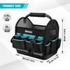 DURATECH 12 Inch Tool Tote with Waterproof Hard Bottom, Electrician